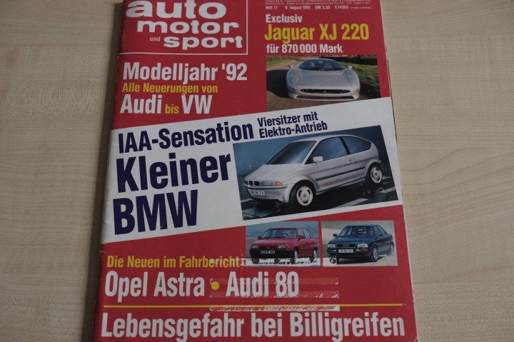 Deckblatt Auto Motor und Sport (17/1991)